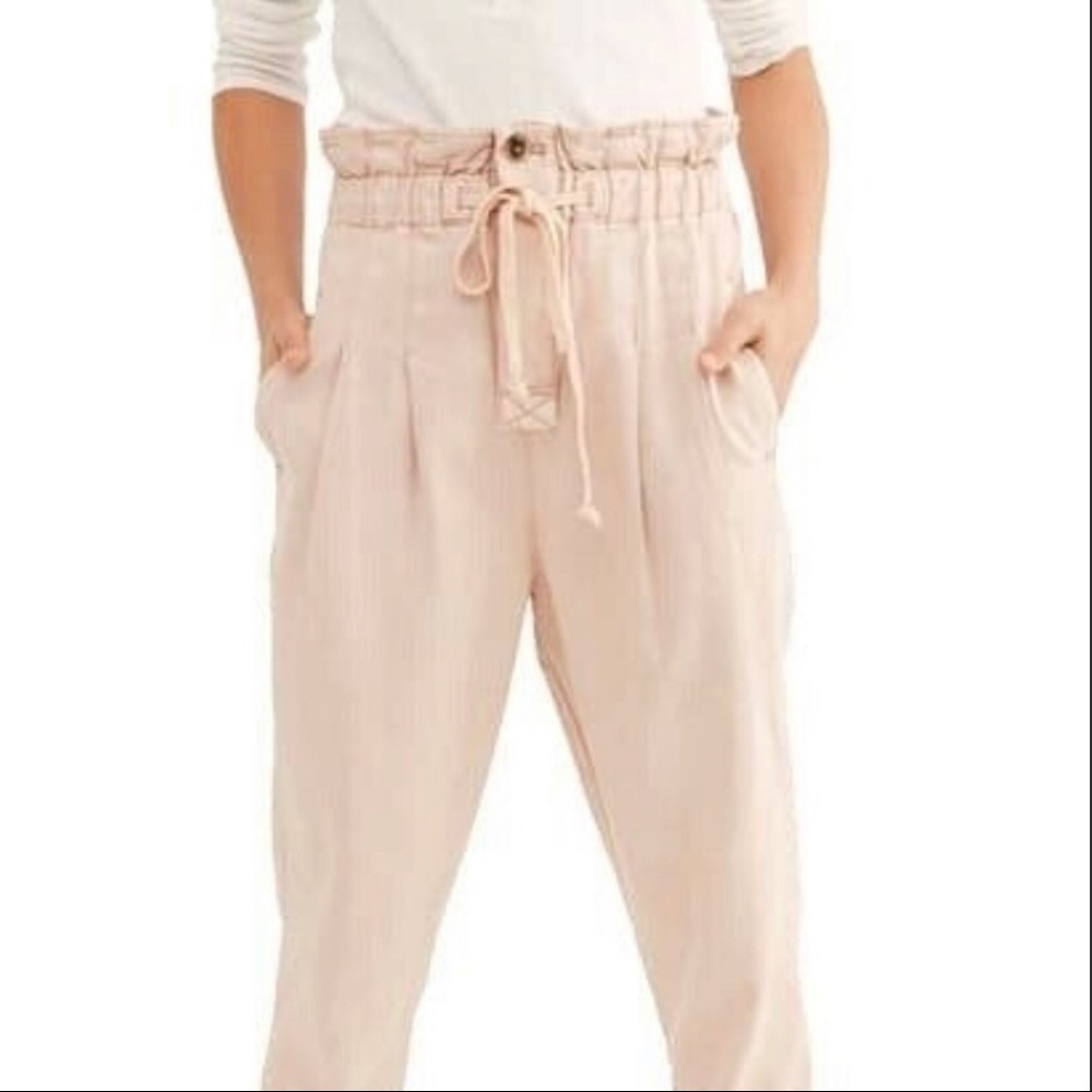 Free People Margate Pleated Trouser Misty Rose NWT - Picture 4 of 6